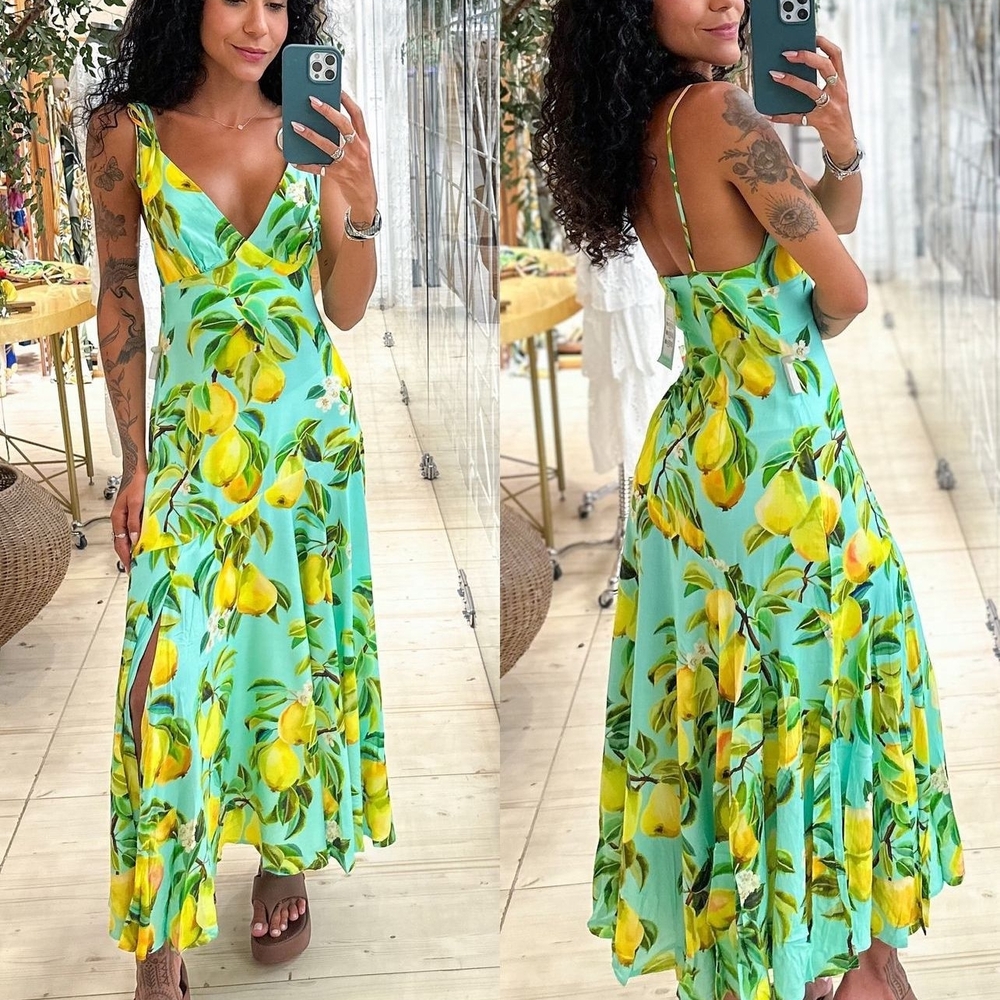 FARM Rio - Pear Print Maxi Dress (From Flagship Store, Casa Farm, in Brazil)